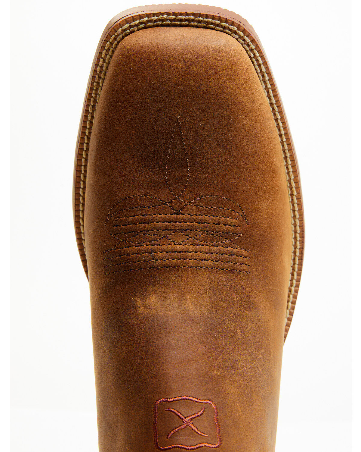 Image #6 - Twisted X Men's 4" Tech X&trade; Chelsea Boots - Broad Square Toe, Rust Copper, hi-res