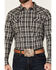 Image #3 - Cody James Men's Denton Plaid Print Long Sleeve Snap Western Shirt - Big, Black, hi-res