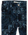 Image #2 - Shyanne Toddler Girls' Dark Wash Allover Printed Flare Jeans, Dark Wash, hi-res