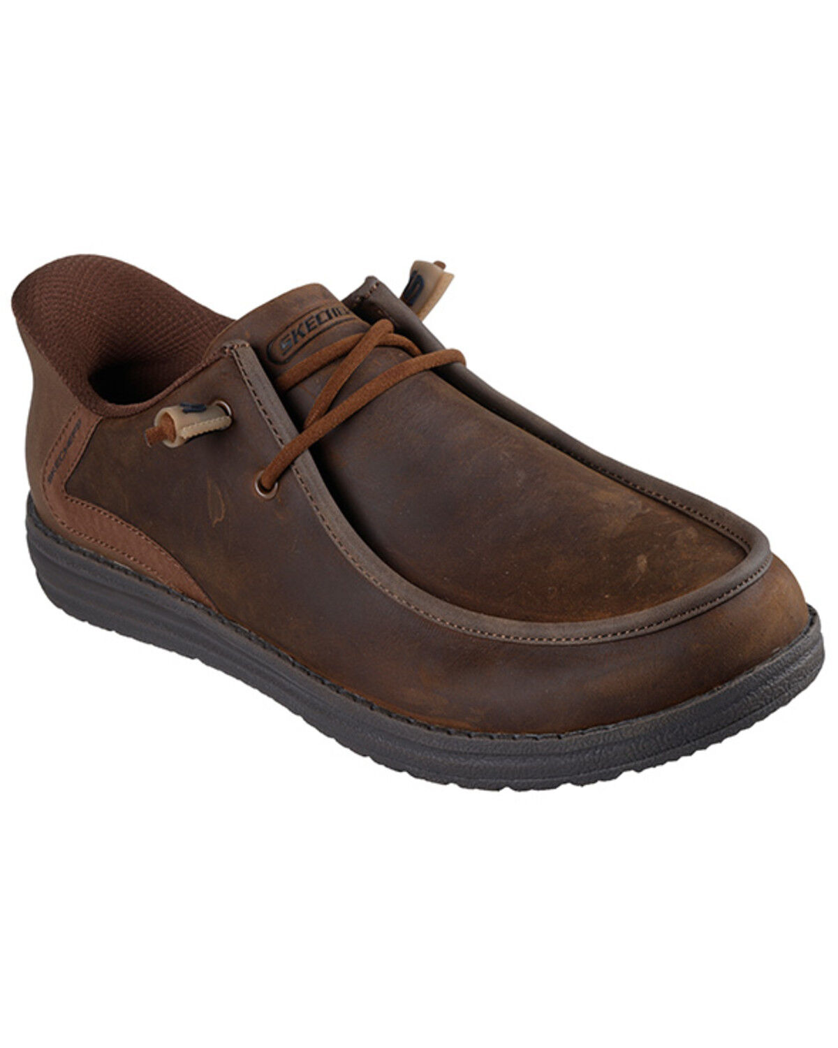 Skechers Men's Melson-Edrick Casual Shoes - Moc Toe, Dark Brown, hi-res