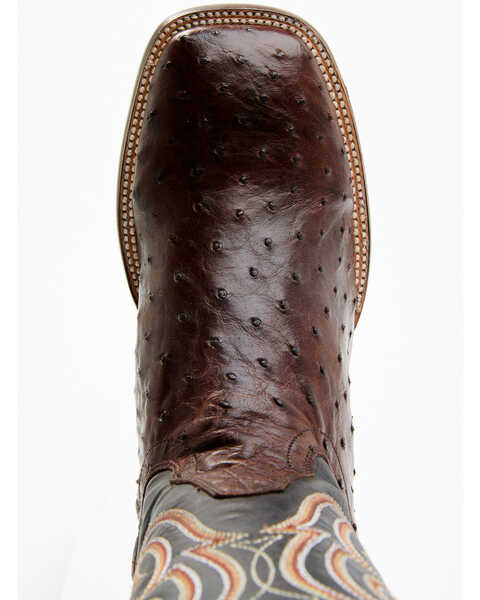 Image #6 - Cody James Men's Exotic Full Quill Ostrich Western Boots - Broad Square Toe, Chocolate, hi-res