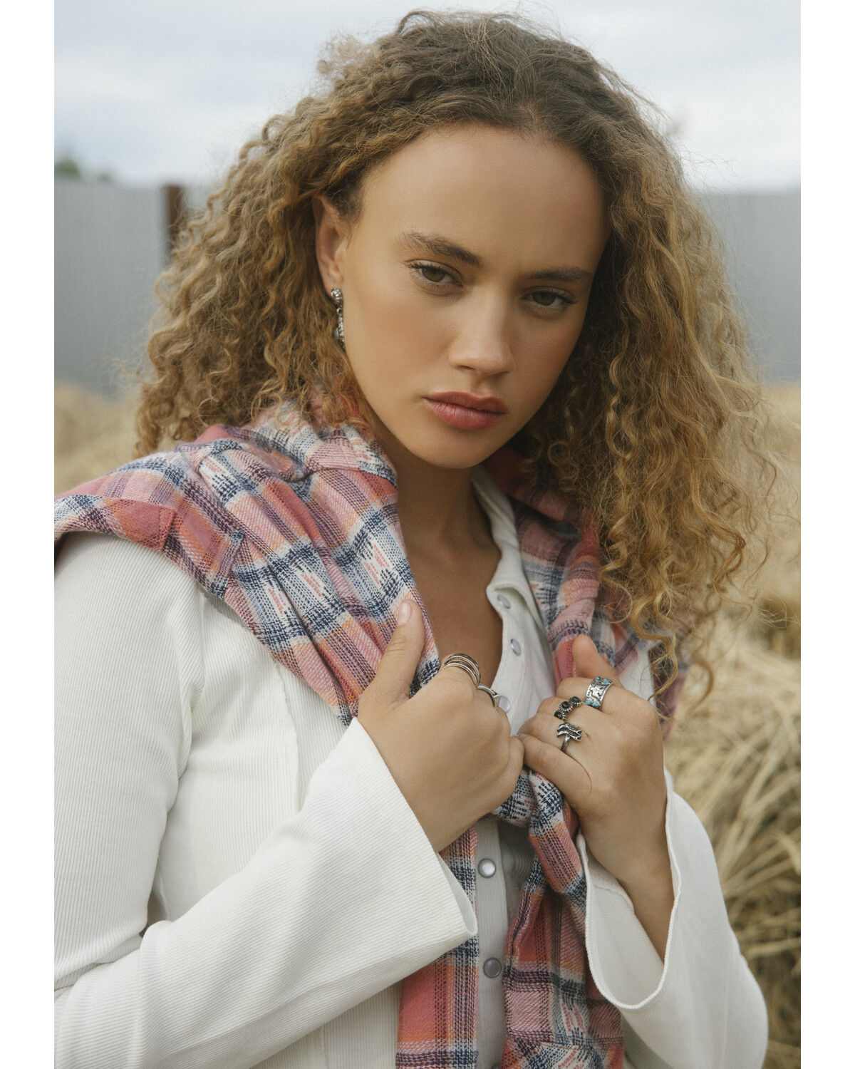 Image #1 - Idyllwind Women's Savoy Plaid Print Long Sleeve Pearl Snap Flannel Shirt, Rose, hi-res