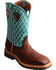 Image #1 - Twisted X Men's Pattern Steel Toe Western Work Boots, Brown, hi-res