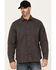 Image #1 - Lucky Brand Workwear Men's Solid Slub Canvas Long Sleeve Button-Down Work Shirt, Grey, hi-res