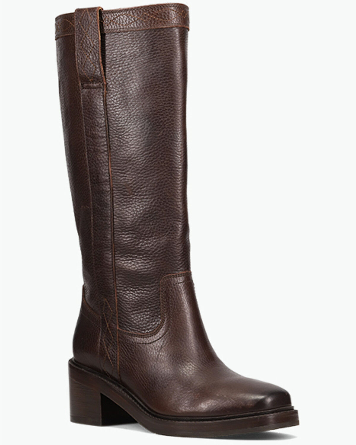 Frye Women's Kate Pull-On Wide Calf Fashion Boots - Round Toe, Dark Brown, hi-res