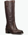Image #1 - Frye Women's Kate Pull-On Wide Calf Fashion Boots - Round Toe, Dark Brown, hi-res