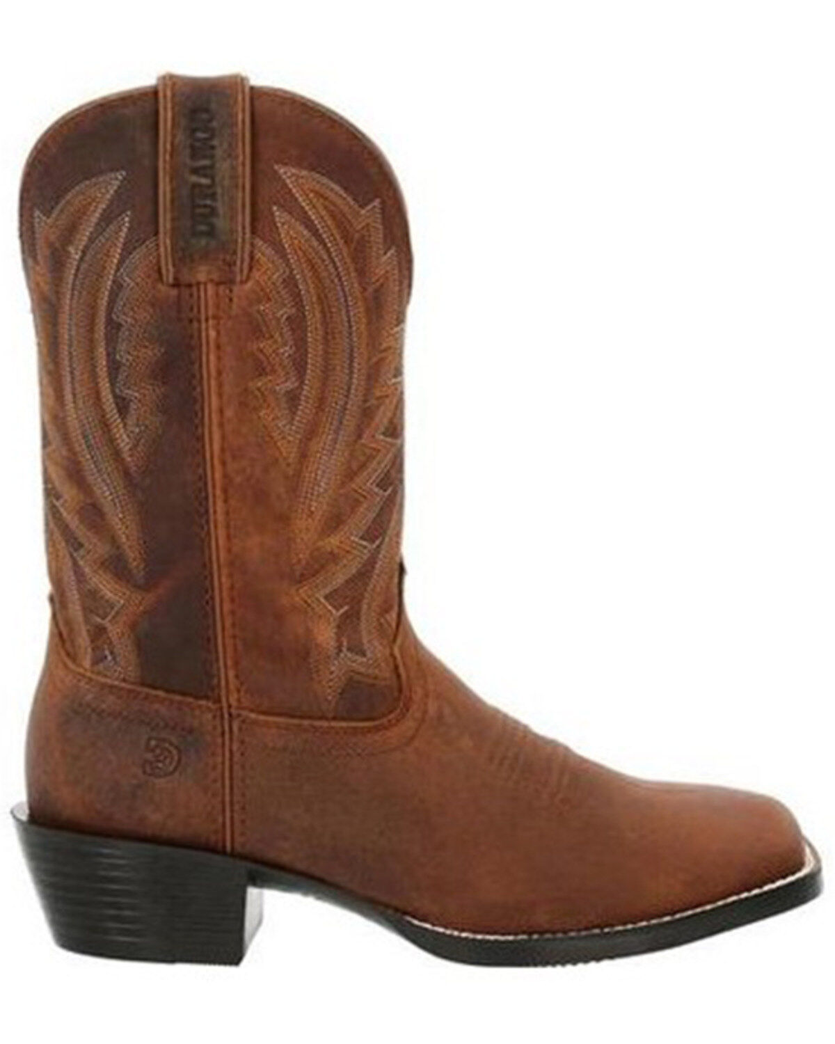 Image #2 - Durango Men's Westward Performance Western Boots - Broad Square Toe, Cognac, hi-res