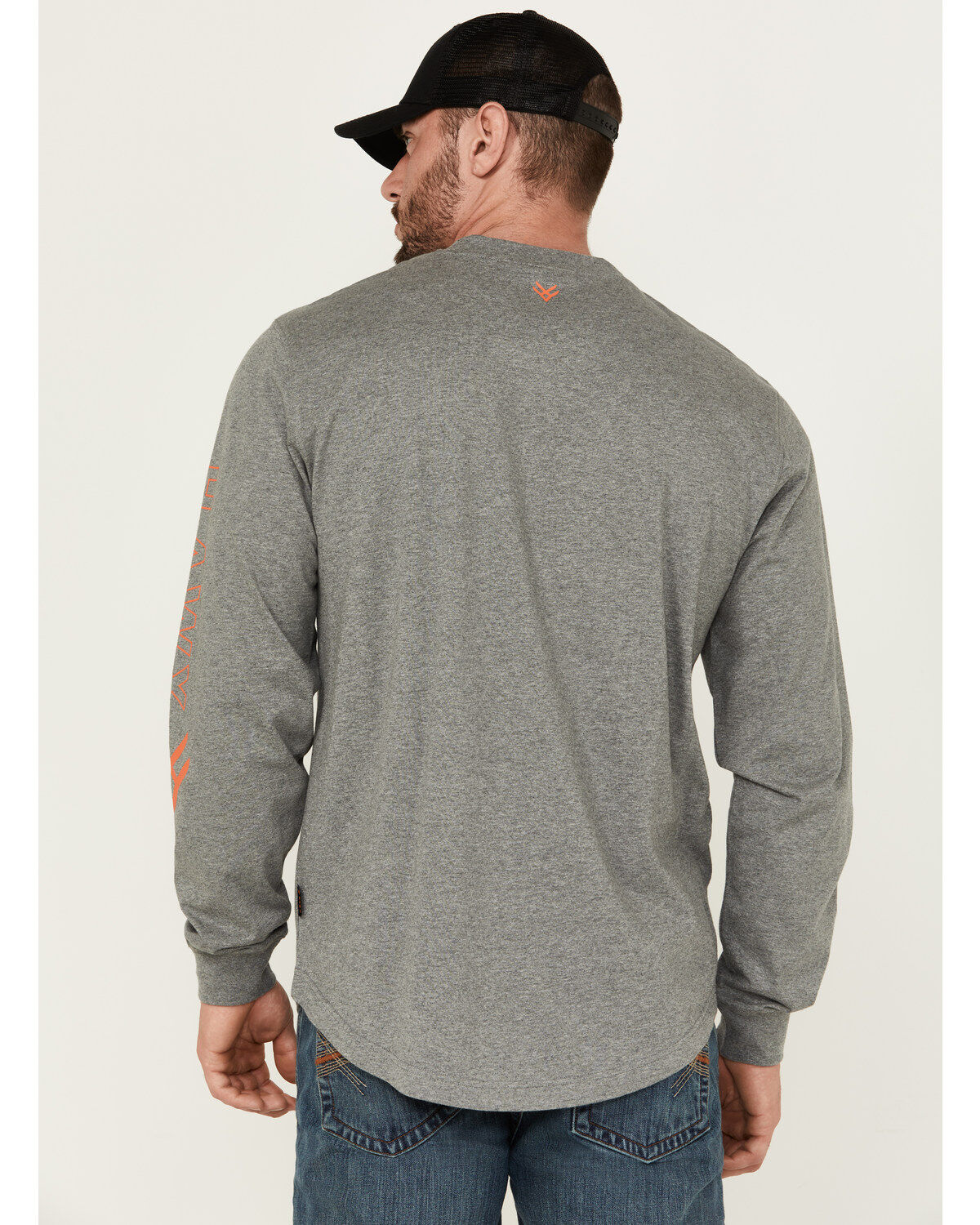 Image #4 - Hawx Men's Logo Long Sleeve Knit Work T-Shirt - Tall, , hi-res