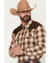 Image #2 - Cody James Men's Mad Plaid Print Corduroy Long Sleeve Snap Western Shirt, Tan, hi-res