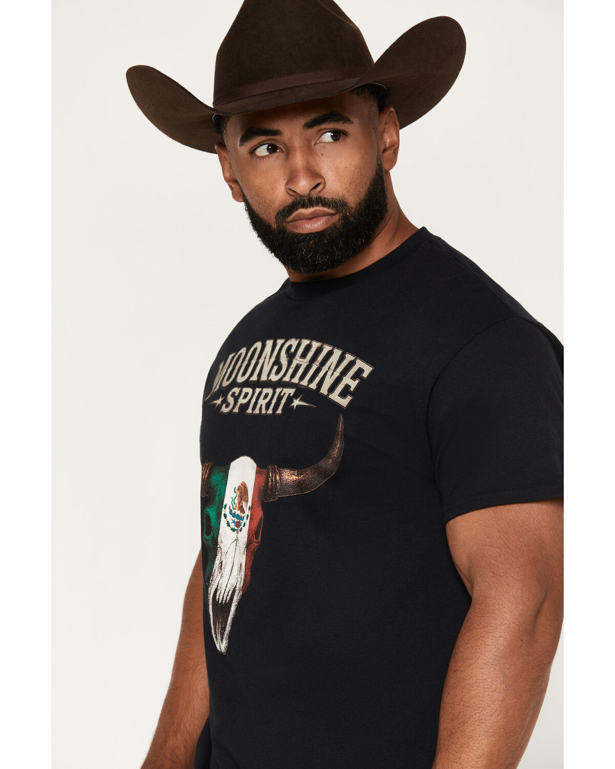 Image #2 - Moonshine Spirit&reg;&nbsp;Men's Mexico Skull Short Sleeve Graphic T-Shirt, Black, hi-res