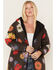 Image #2 - Wrangler Women's Floral Print Reversible Quilted Hooded Jacket, Multi, hi-res