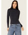 Image #1 - Sadie & Sage Women's Amia Long Sleeve Sweater , Navy, hi-res