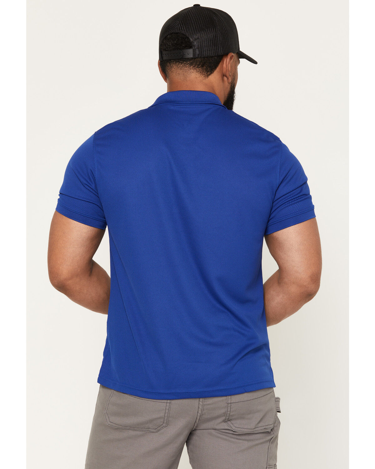 Image #4 - Strauss Men's Short Sleeve Performance Polo Shirt, Royal Blue, hi-res