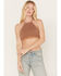 Image #1 - Fornia Women's Stripe Halter Bralette, Rust Copper, hi-res