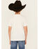 Image #4 - Rock & Roll Denim Boys' Lightning Bolt Short Sleeve Graphic T-Shirt , White, hi-res