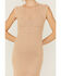 Image #3 - Sadie & Sage Women's Crochet Fringe Midi Dress, Taupe, hi-res