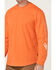 Image #3 - Hawx Men's Logo Long Sleeve Graphic Work T-Shirt - Big & Tall , Orange, hi-res