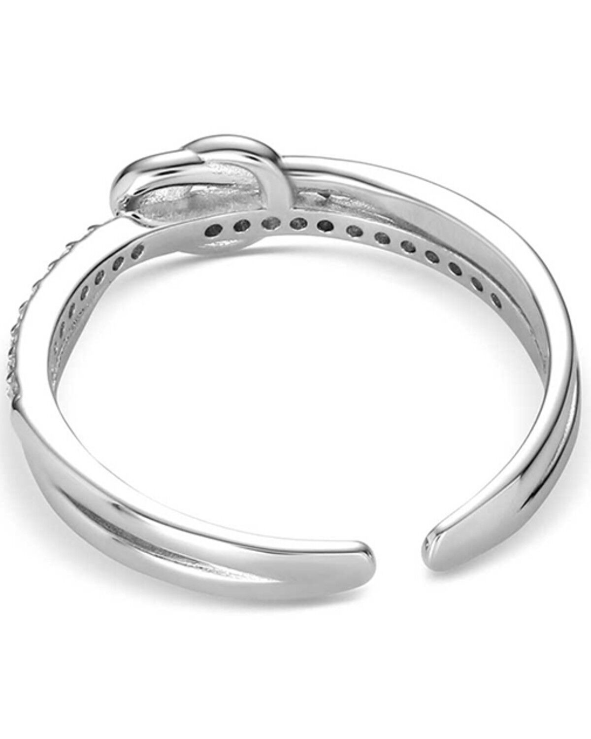 Image #2 - Montana Silversmiths Women's Tied To You Ring, Silver, hi-res