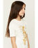 Image #2 - Wrangler X Lainey Wilson Girls' Country Is Cool Again Short Sleeve Graphic Tee, White, hi-res