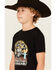 Image #2 - Rock & Roll Denim Boys' Reckless Rowdy Short Sleeve Graphic T-Shirt , Black, hi-res