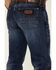 Image #4 - Wrangler Retro Men's Galaxy Dark Wash Stretch Slim Straight Jeans, Blue, hi-res