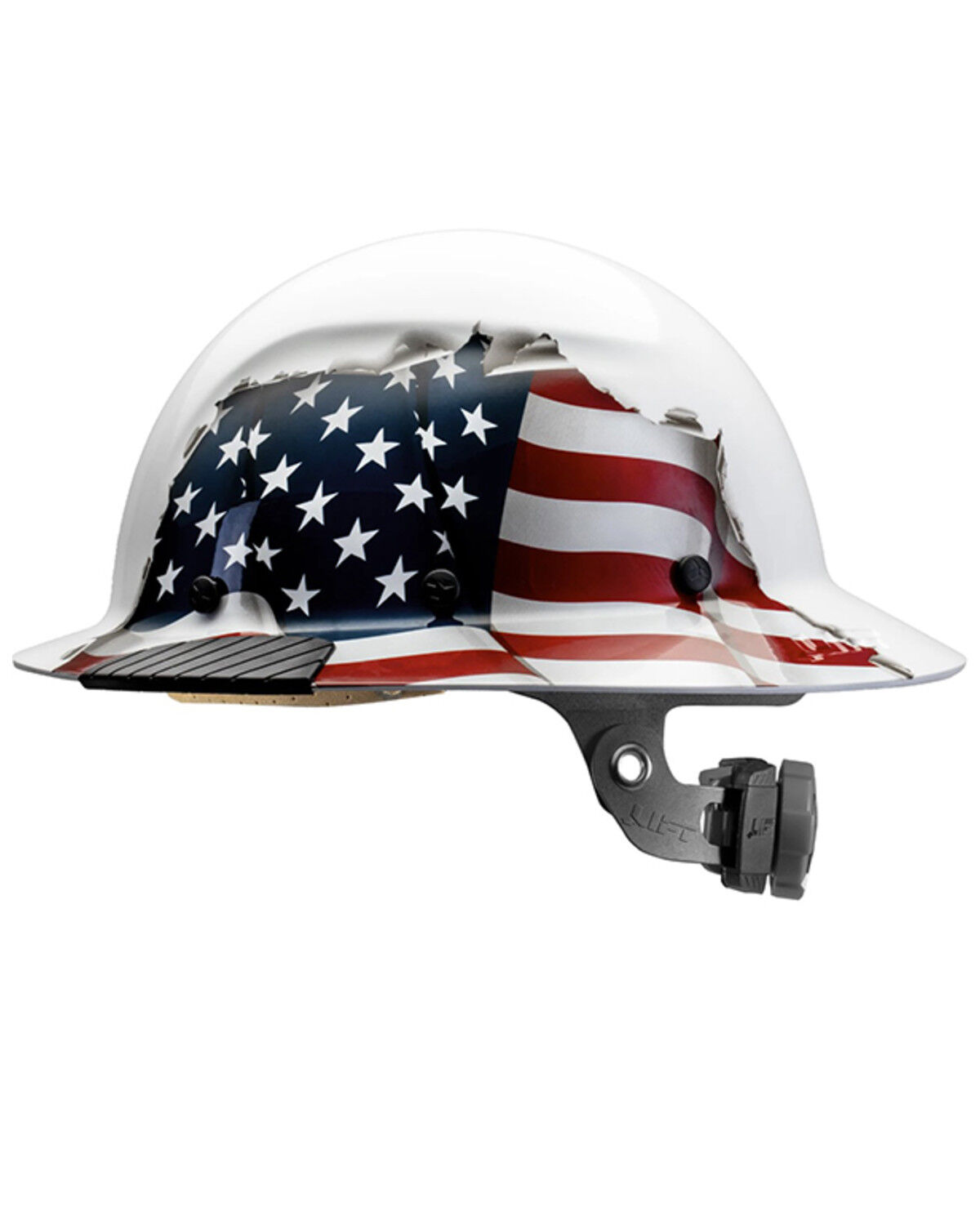 Lift Safety DAX American Flag Full Brim Hard Hat, Red/white/blue, hi-res