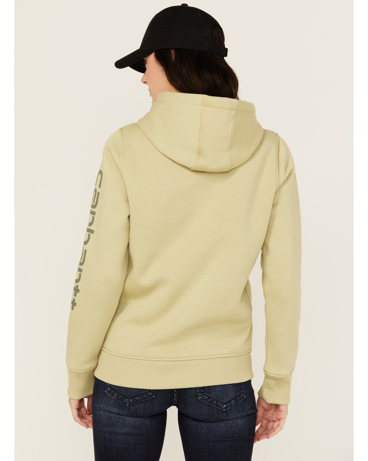 Image #4 - Carhartt Women's Relaxed Fit Midweight Logo Graphic Hoodie, , hi-res