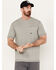 Image #1 - Ariat Men's Rebar Workman Reflective Flag Short Sleeve T-Shirt, Heather Grey, hi-res