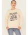 Image #1 - Wrangler Women's Bull Logo Crewneck Sweatshirt , Cream, hi-res