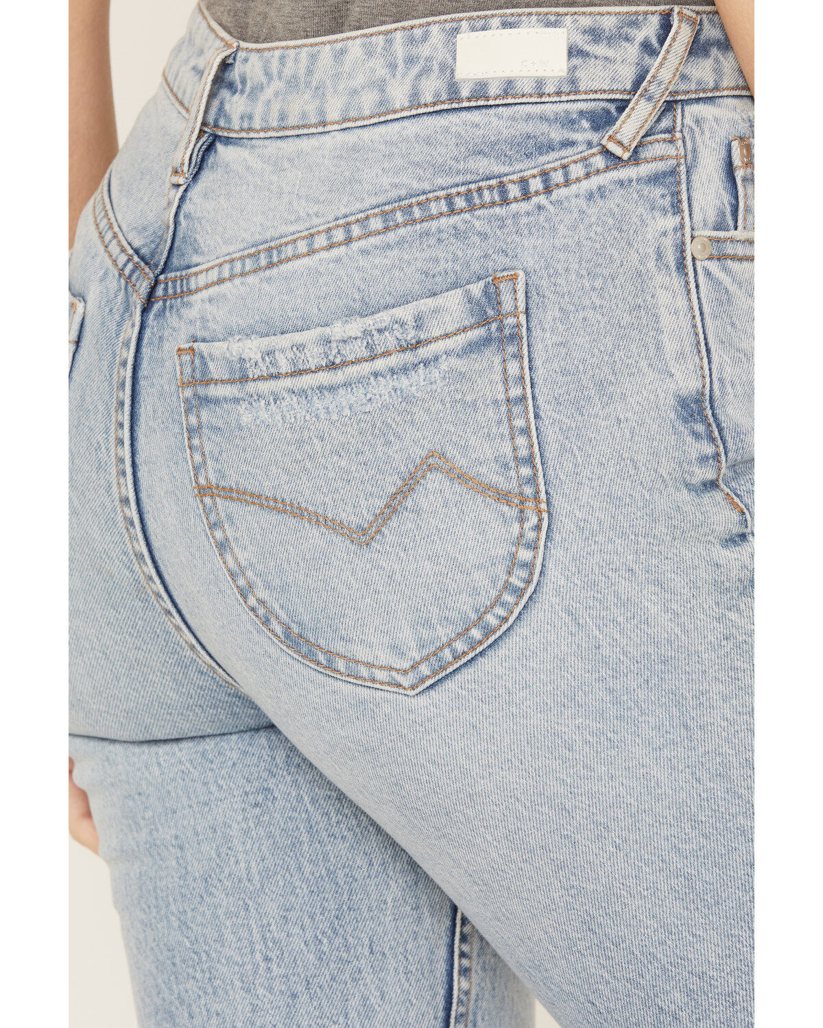 Image #4 - Cleo + Wolf Women's Light Wash High Rise Slim Bootcut Jeans, Light Medium Wash, hi-res