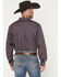 Image #4 - Ariat Men's Wrinkle Free Brendan Floral Print Long Sleeve Button-Down Western Shirt, Blue, hi-res