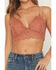 Image #3 - Wishlist Women's Strappy Lace Applique Scallop Lace Bralette, Rust Copper, hi-res