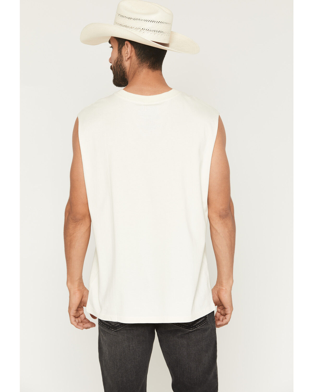 Image #4 - Moonshine Spirit&reg; Men's Flying Eagle Sleeveless Graphic Muscle T-Shirt, Natural, hi-res