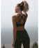 Image #1 - Idyllwind Women's Liberty Athleisure Sports Bra, Dark Green, hi-res