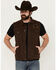 Image #1 - Moonshine Spirit Men's Revolt Trucker Cutoff Vest , Dark Brown, hi-res