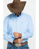 Image #4 - Ariat Men's Wrinkle Free Solid Long Sleeve Button Down Western Shirt, Light Blue, hi-res