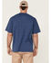 Image #4 - Hawx Men's Heavyweight Short Sleeve Work Pocket T-Shirt , Royal Blue, hi-res