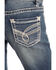 Image #4 - Rock & Roll Denim Girls' Medium Vintage Scroll Bootcut Jeans, Blue, hi-res