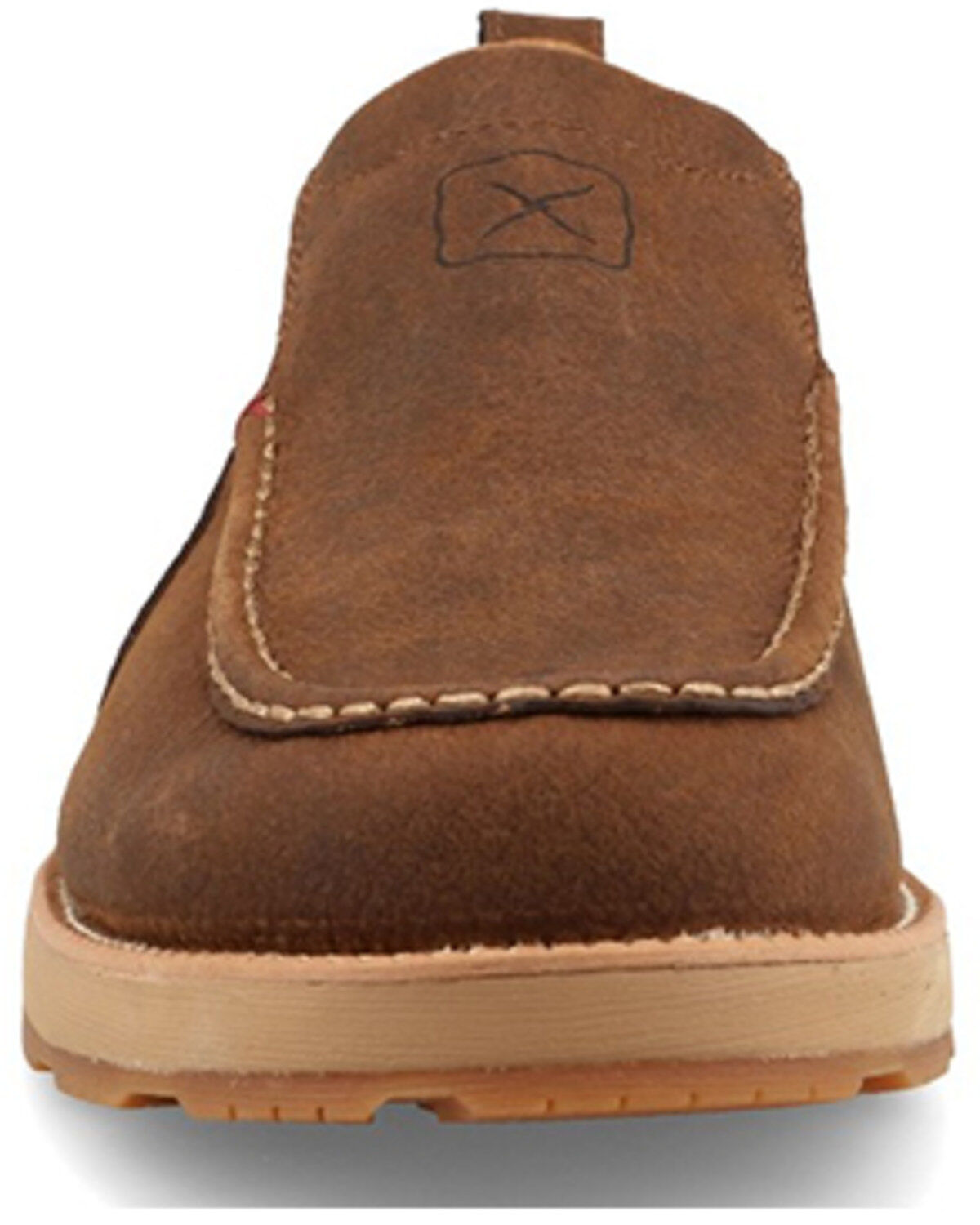 Image #4 - Twisted X Men's CellStretch&reg; Wedge Sole Slip-On Casual Shoes - Moc Toe, Brown, hi-res