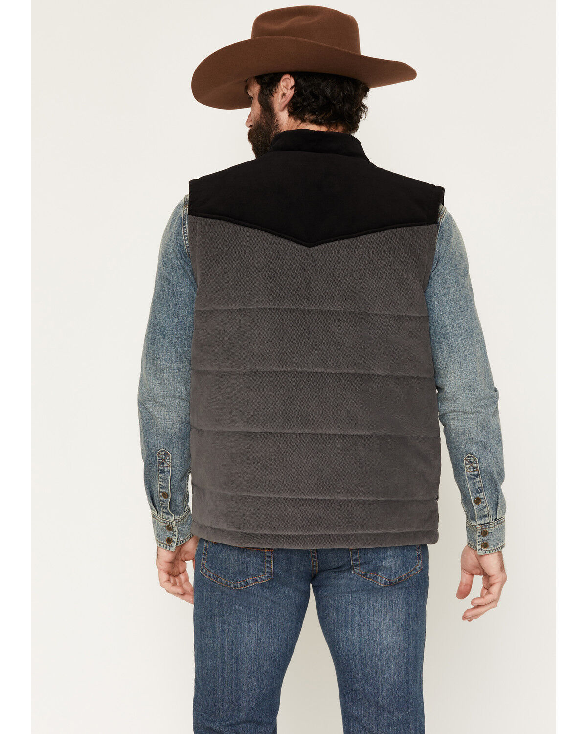 Image #4 - Moonshine Spirit&reg; Men's Lone Star Lightweight Corduroy Puffer Vest, Black, hi-res