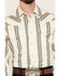 Image #3 - Wrangler Retro Men's Premium Striped Long Sleeve Snap Western Shirt, Cream, hi-res