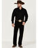 Image #1 - Blue Ranchwear Men's Durango Stretch Slim Straight Jeans, Black, hi-res