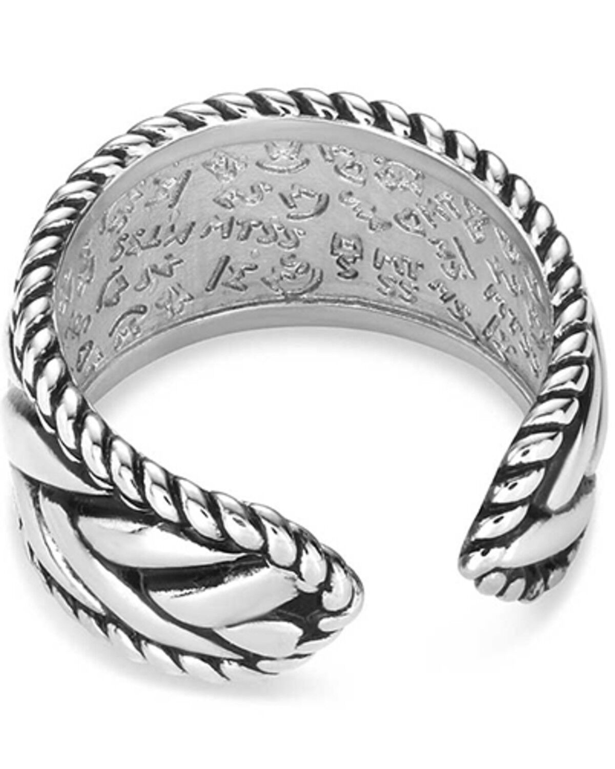 Image #2 - Montana Silversmiths Women's Midnight Weave Ring, Silver, hi-res