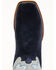 Image #6 - Horse Power Men's Marine Roughout Western Boots - Broad Square Toe, Navy, hi-res