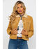 Image #1 - Scully Women's Faux Shearling Jean Jacket, Rust Copper, hi-res