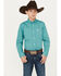 Image #1 - Cinch Boys' Geo Print Long Sleeve Button-Down Western Shirt, Turquoise, hi-res