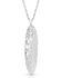 Image #2 - Montana Silversmiths Women's Wind Dancer Pierced Feather Oval Necklace, Silver, hi-res