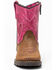 Image #4 - Shyanne Infant Girls' Lil Lainie Western Boots - Round Toe, Brown/pink, hi-res