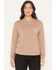 Image #1 - Carhartt Women's Tencel&trade; Fiber Series Loose Fit Long Sleeve Pocket Tee, Tan, hi-res