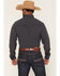 Image #4 - Ferrell Men's Tek Solid Long Sleeve Snap Performance Western Shirt, Charcoal, hi-res